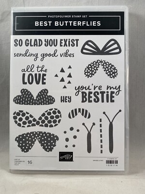 BEST BUTTERFLIES Stamp Set BUILD A BUTTERFLY Dies Stampin Up Besties ...