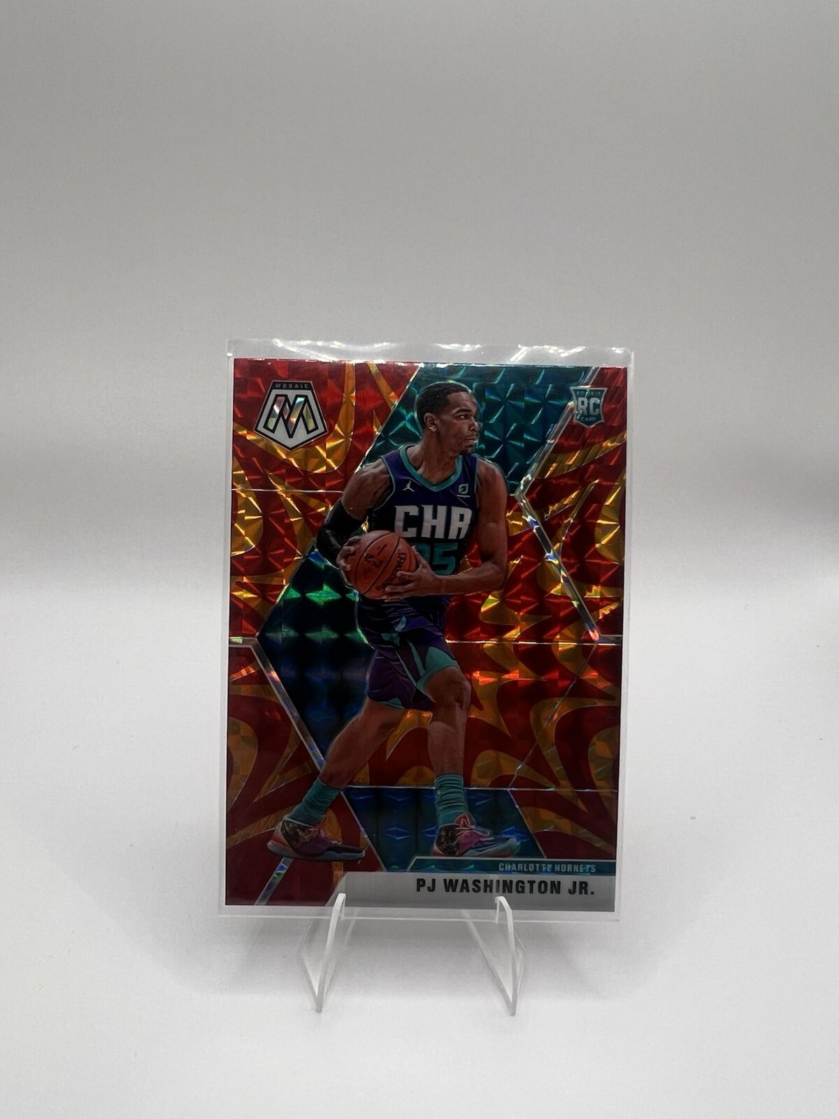 2019-20 Panini Mosaic PJ Washington Jr. Reactive Orange Rookie Card #213