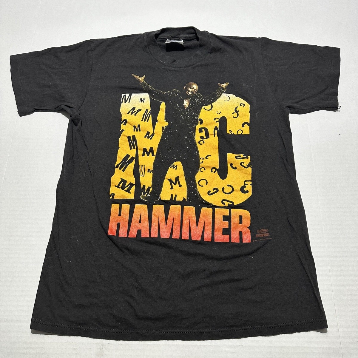 Vintage MC Hammer T-Shirt Mens Medium Single Stitch 1990 Rapper