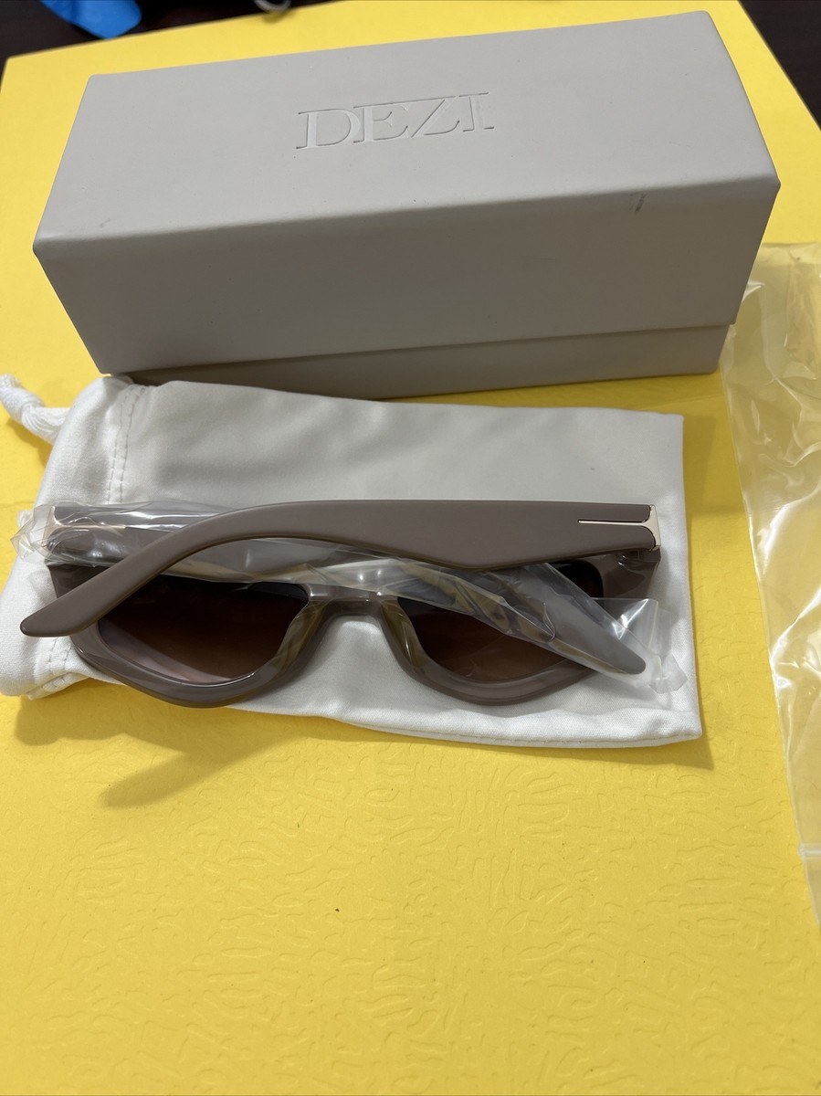 Dezi - On Read Cat Eye Sunglasses in Matte Stone DEZI | Accessories | Dezi On Read Sunglasses Limestone  main image 4