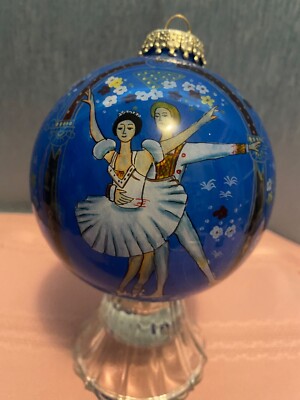 Ballet/Ballerinas Li Bien Christmas Ornament Painted Glass Ball 3.5” | eBay