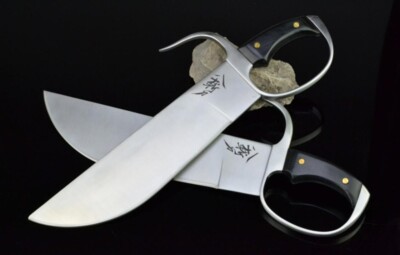 Pair Wing Chun Baart Jam Dao Pair of Ving Tsun Knives, Stainless Steel,