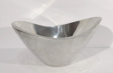 Vintage Nambe 569B Aluminum Alloy Curved Butterfly Serving Bowl 11  