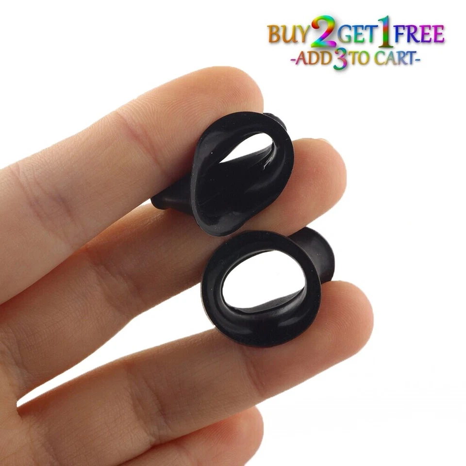 Pair 26MM-50MM SILICONE EYELET TUNNELS Double Flare Gauges Thin Large Ear 1029 - Image 2 of 3
