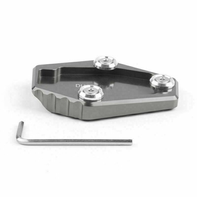 Alnicov Motorrad Seitenständer Pad - Aluminium Fußstütze Verlängerung