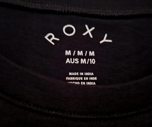 ROXY T SHIRT WOMENS SIZE M 10 BNWT BLACK RRP$40 🌊 - Picture 6 of 13