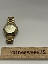 Michael Kors MK5605 Bradshaw Gold-Tone Chronograph Watch Women/Unisex 42/43mm