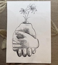 Original ACEO Art – 2.5” x 3.5” – Hand‑Drawn by Licensed Tattoo Artist