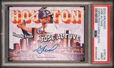 2022 Topps Archives #TPC-JA Jose Altuve Topps Postcard Autographs PSA 9