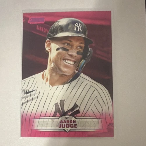 Topps 2025 Stadium Club Pink Parallel Aaron Judge #139 Yankees Baseball Card
