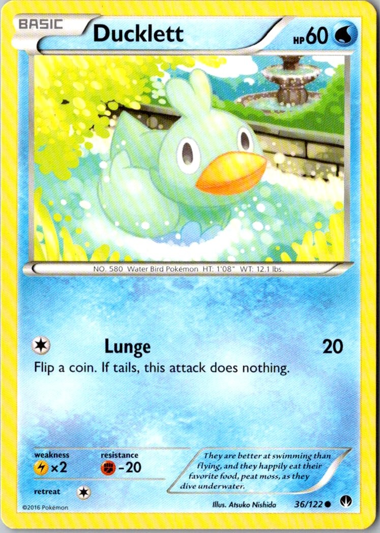 Ducklett Pokemon BREAKpoint 36/122 LP