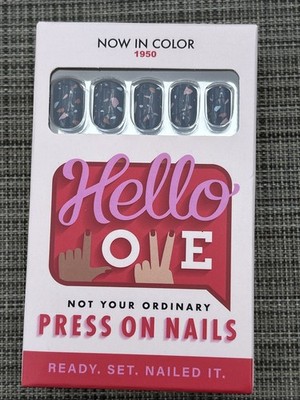 Hello Love Press On Nails Now In Color Short Square