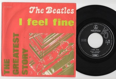 The BEATLES * I Feel Fine * 1976 ITALY REISSUE 7'' 45 * The Greatest Story *