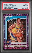 Bronny James Jr Donruss Rated Rookie Swirlorama 3/5  Pop 1