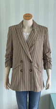 BEIGE-GRÜNER BLAZER , STREIFEN von VERONICA ...