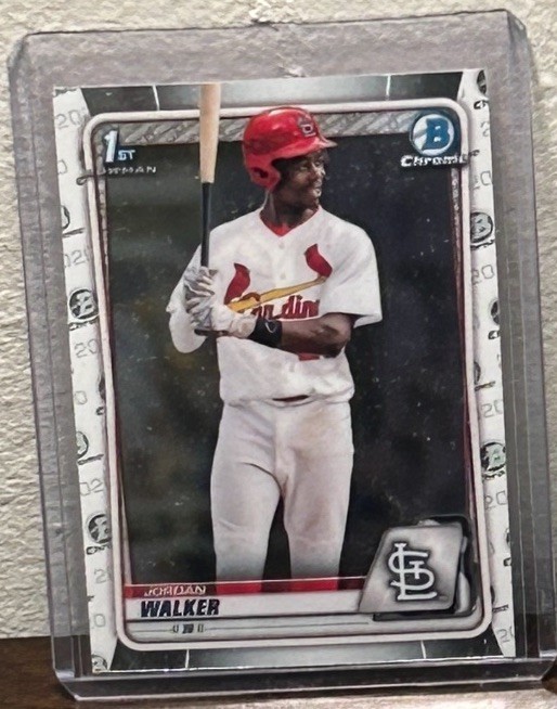 2020 Bowman Draft Jordan Walker 1st Chrome Prospect #BD-57 Cardinals Rookie RC
