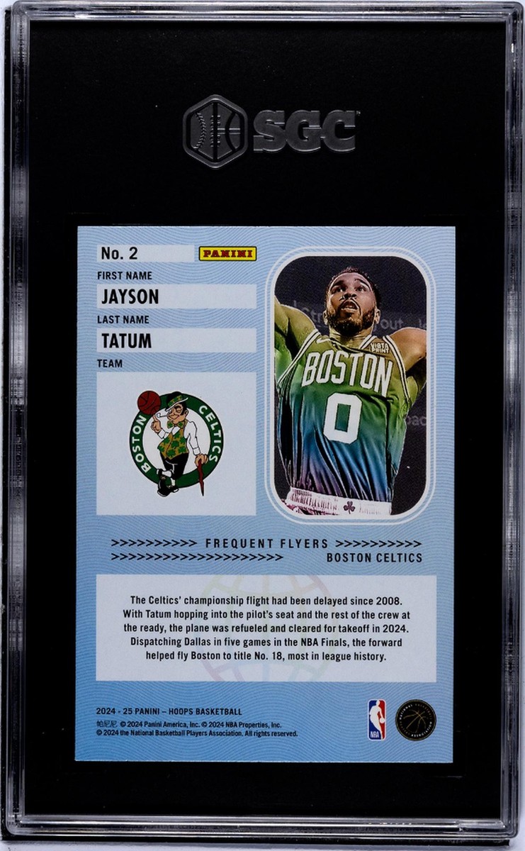 2024-25 Panini Nba Hoops - Frequent Flyers Jayson Tatum #2 for