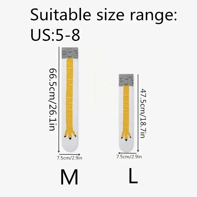 1 Pair Novelty Chicken Paw Socks Funny Cosplay Gift Men Women Chickens Leg Sock - Image 2 of 4