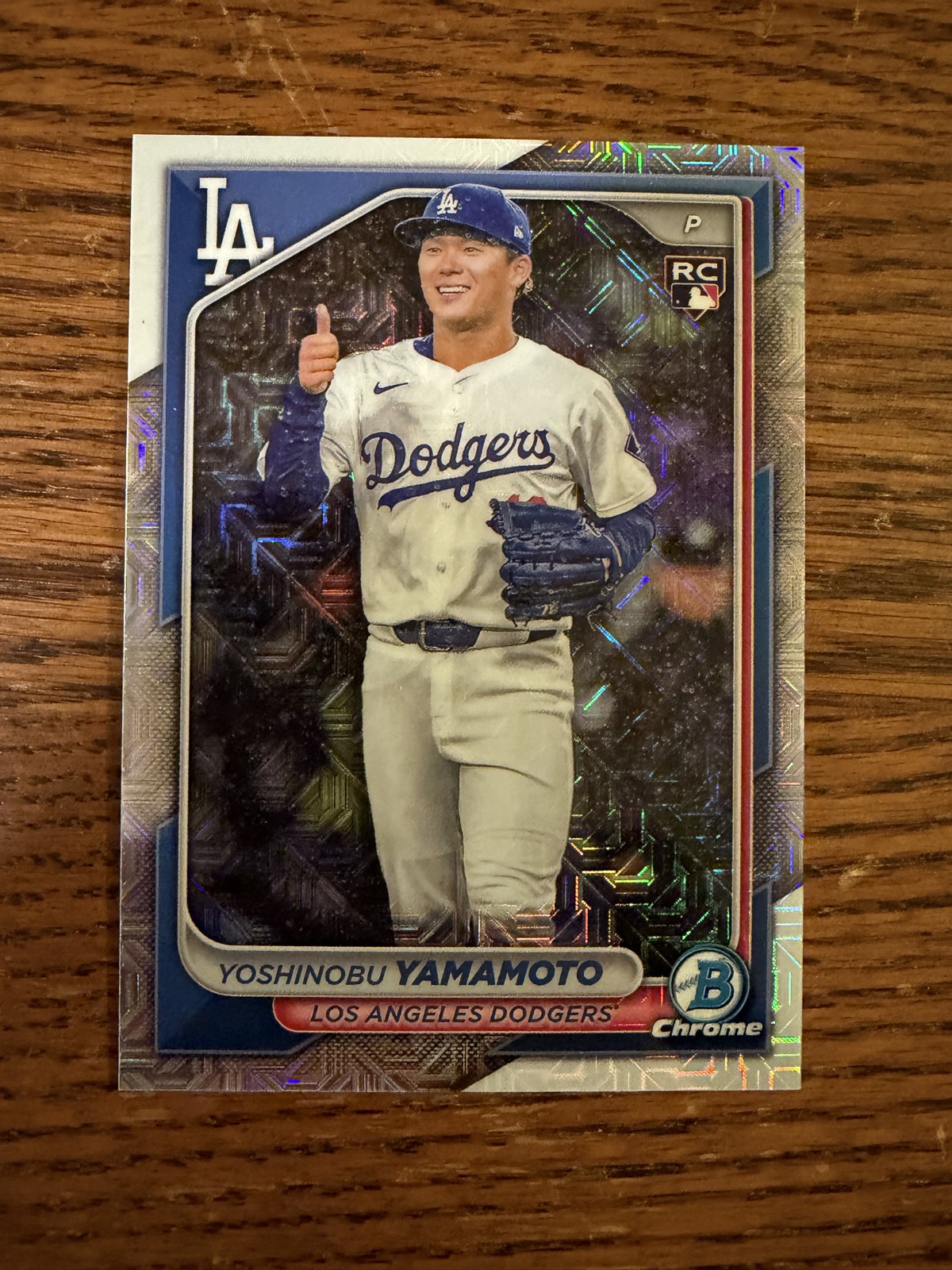 2024 Bowman Chrome Image Variation Yoshinobu Yamamoto #73 Mojo Refractor RC