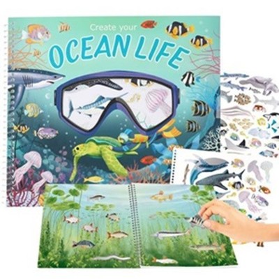 Depesche 13600_A Stickerbuch Create your Ocean life/16Seiten