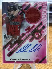 2025 Topps Pristine Pink Corbin Carroll 02/15 AUTO & Patch - Diamondbacks