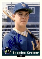 Brandon Cromer 1992 Classic Draft Picks Auto #25 C Toronto Blue Jays