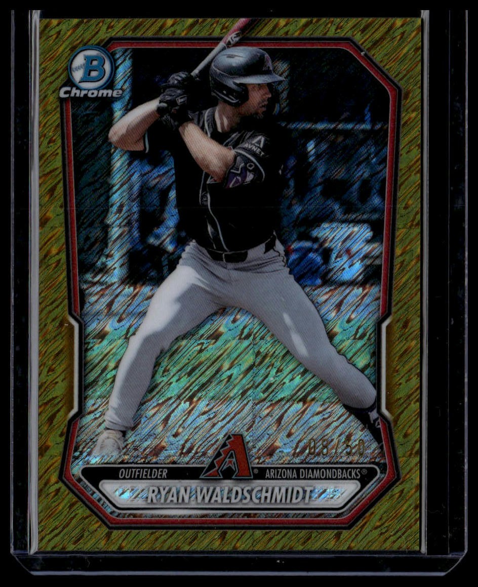 Ryan Waldschmidt 2026 Bowman Chrome Prospect Gold Shimmer Refractor #/50