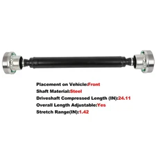 Front Driveshaft Prop Shaft Assembly for Audi Q7 07-10 Porsche Cayenne Touareg