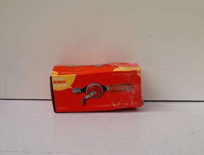 Amtech 2 Stück Handbohrmaschine mit Holzgriff (BOX BESCHÄDIGT)