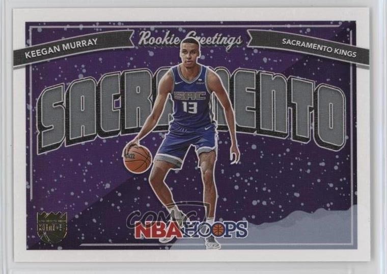 2022-23 Panini NBA Hoops Rookie Greetings Winter Keegan Murray #4 RC 00gy