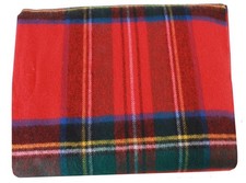 Locharron of Scotland Royal Stewart Modern Tartan Blanket - Red/Blue/Green