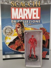 SCACCHI MARVEL DA COLLEZIONE N° 5 DEVIL STATUETTA + FASCICOLO + POSTER EAGLEMOSS