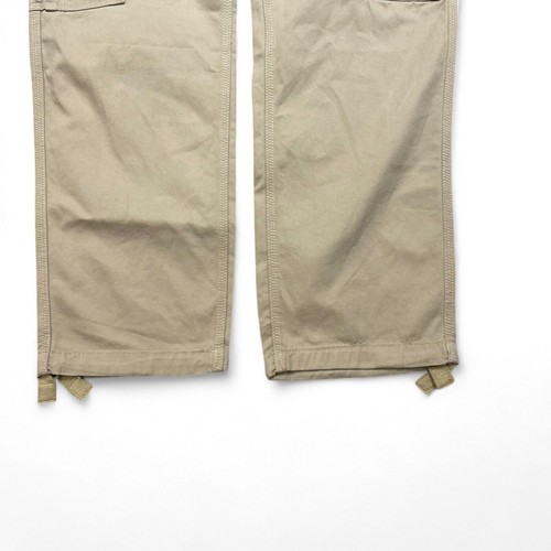 Jordan Craig Khaki Cargo Paratrooper Pants Sz 42/32 Work Utility Pockets Cotton - Picture 5 of 5