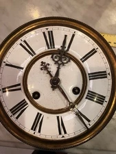 Antique Unbranded German Movement with Dial, Hands and Bracket