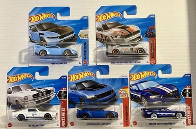 HOTWHEELS 5er Set - Ford Mustang -  18 GT / Dark Horse / Shelby GT 500 / GTD