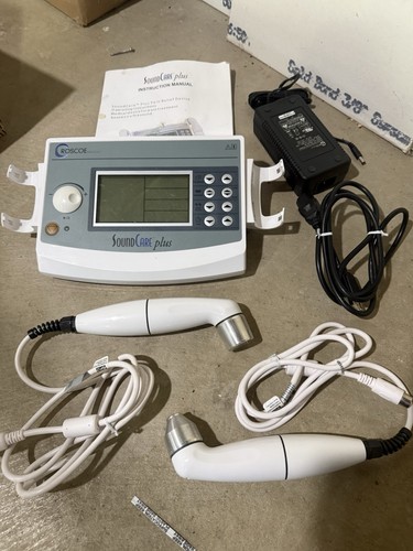 Roscoe Medical SoundCare Plus Ultrasound Therapy Unit w/ 2 probes and & Adapter