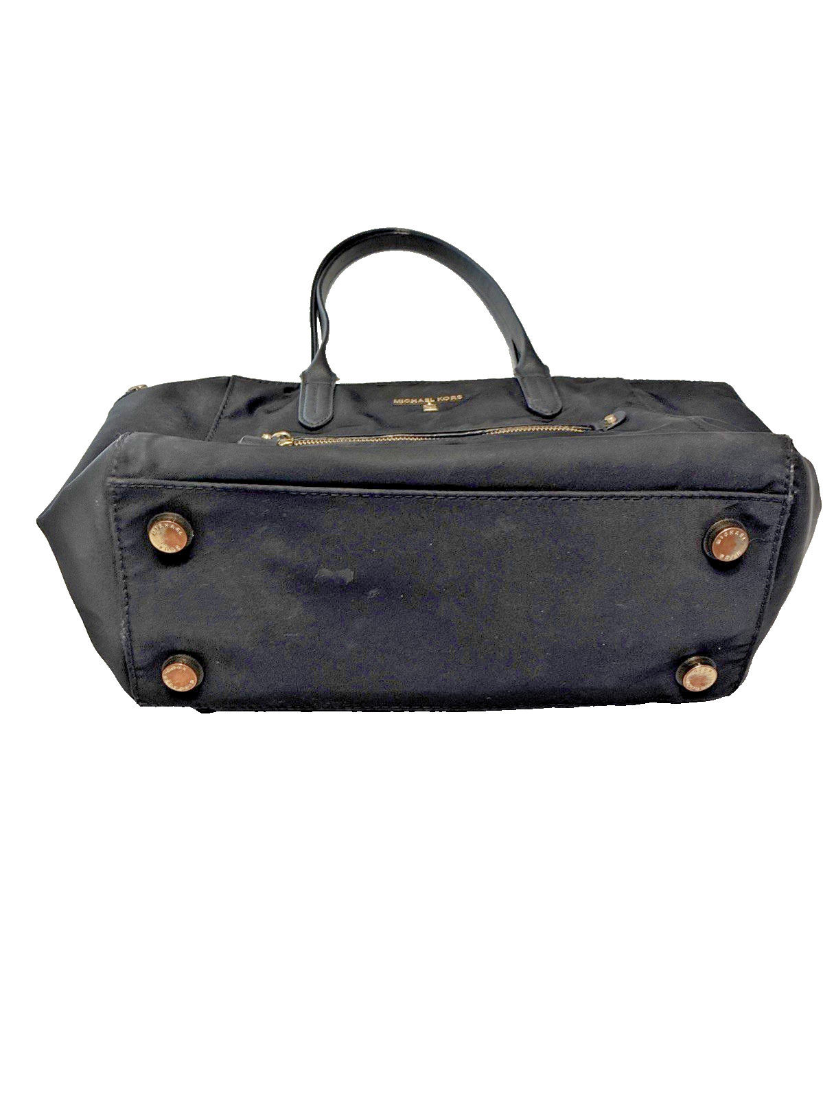 Michael Kors KELSEY BLACK Large Nylon Tote Bag With Luggage Trolley Sleeve thumbnail 9