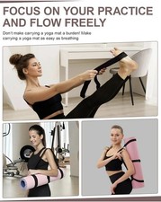 Fyroxx Yoga Mat carrier, premium yoga strap for carrying yoga mats with adjus...