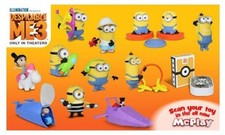 2017 DESPICABLE ME 3 MCDONALDS HAPPY MEAL TOYS - U - PICK - MINIONS