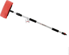 NIGRIN Teleskop Waschbürste | Autowaschbürste Für Caravan, Auto, LKW, Bus, Van, 