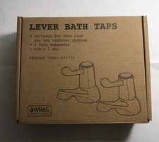 TRAVIS PERKINS 805778 LEVER BATH TAPS PAIR  (M208)