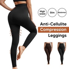 Women Anti Cellulite Compression Leggings Thigh Slimmer Slimming Body Shaper