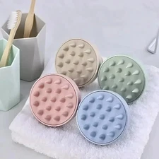 Hair Scalp Silicone Massager Shampoo Brush Shower Cleaner Tool Bath Washing