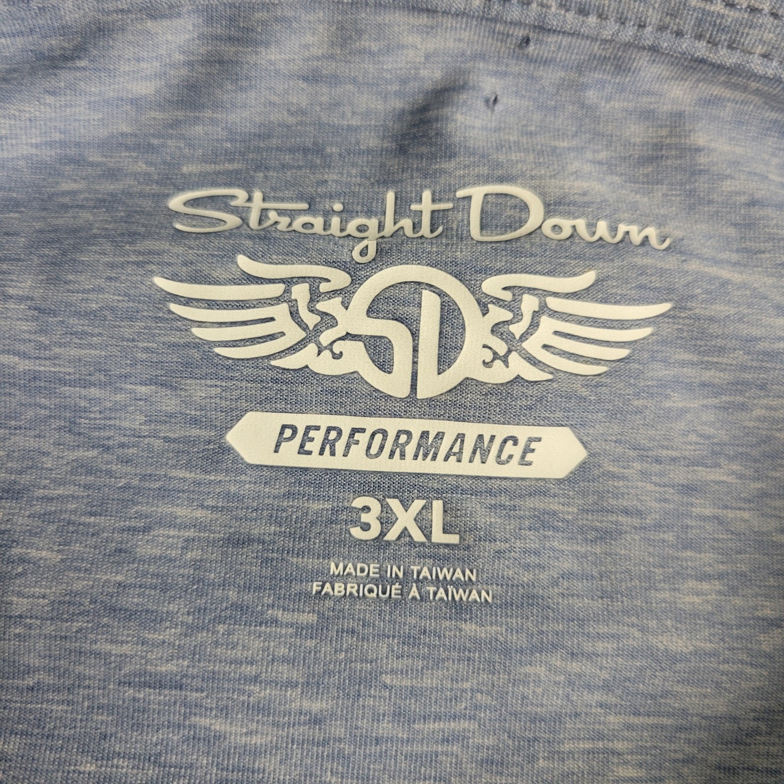 Straight Down Mens 3XL Solid Gray Performance Str… - image 4