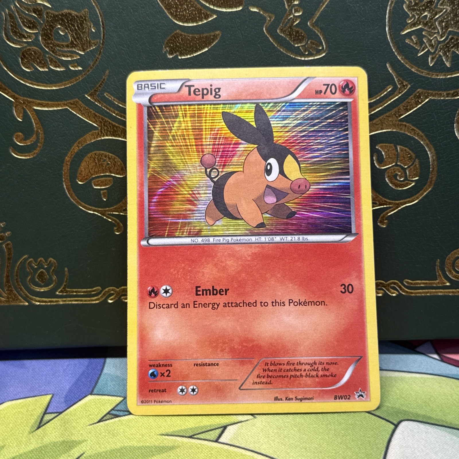 Pokemon Black and White Promos #BW02 Tepig Holo - LP