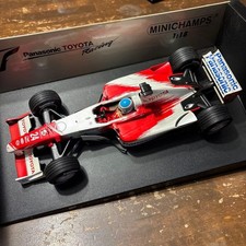 Minichamps Toyota F1 Car 1:18 Panasonic Logo Used Red/White 24