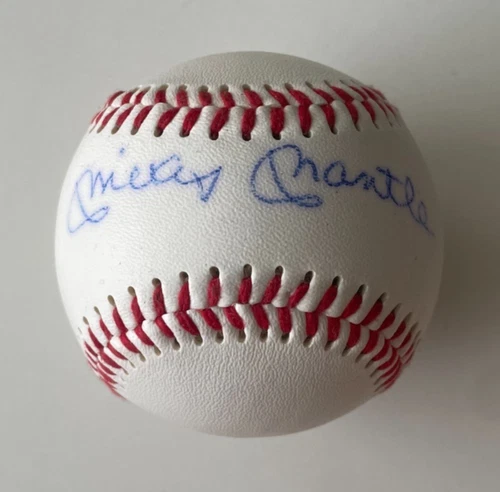Mickey Mantle HOF Autograph Auto Baseball