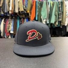 Danville Braves Hat Cap Fitted Mens 7 5/8 Blu...