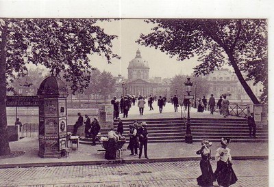 CPA PARIS 1. PONT DES ARTS Rechtsufer Quai Mitterand.6. Linksufer Quai Conti
