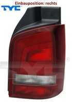 TYC 11-11593-11-2 Heckleuchte Rechts RüCklicht Hecklicht RüCkleuchte FüR VW